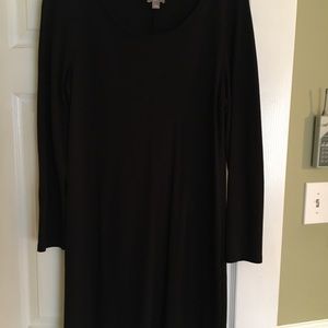 Black cotton dress